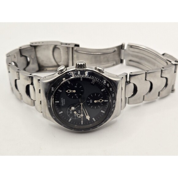 Swatch Irony Windfall Chronograph Swiss Quartz YCS410GX Men's Watch SMALL BAND - Picture 6 of 11